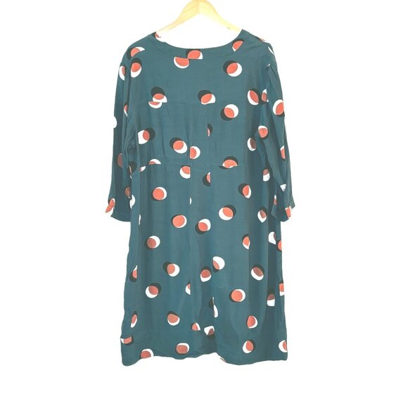 Boden Womens Eclipse Mollie Dress Size 18L Boho Celestial Moon Polka Dot Midi - Picture 3 of 5